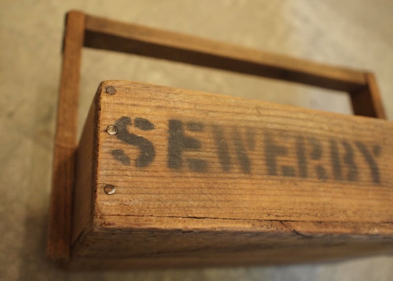 木製バスケット（vintage) | アンティーク雑貨店 Antique cise