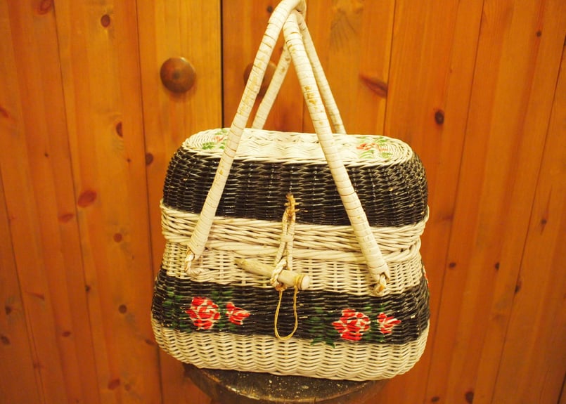 花柄バスケット(panier)パニエ | アンティーク雑貨店 Antique 花柄バスケット(panier)パニエ | アンティーク雑貨店 Antique