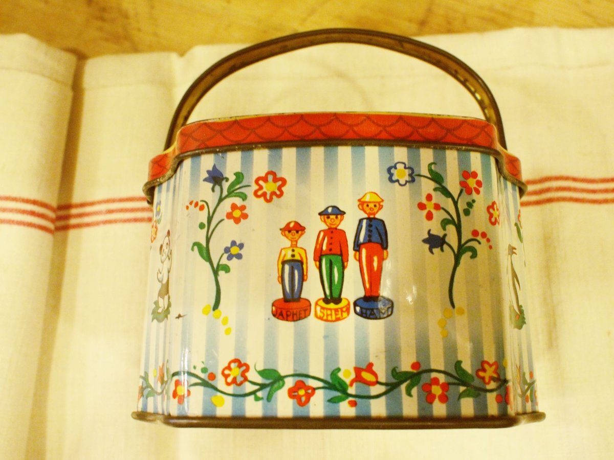 tin缶（取っ手付き）イギリス | アンティーク雑貨店 Antique cise
