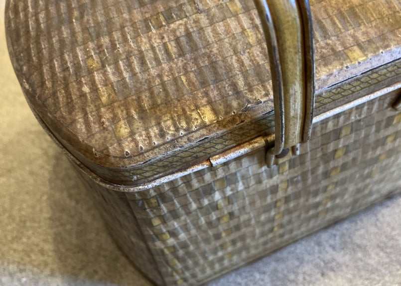 ブリキ缶(バスケット風) | アンティーク雑貨店 Antique cise