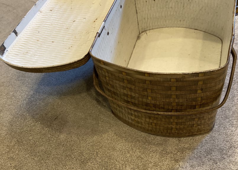 ブリキ缶(バスケット風) | アンティーク雑貨店 Antique cise