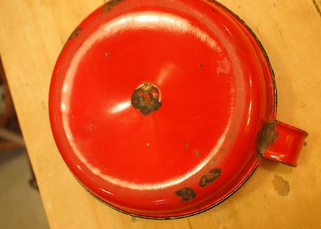 キャンドルホルダー（enamel)  RED