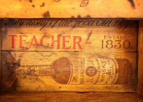 TEACHER'S WHISKYボトルの木箱（限定品）