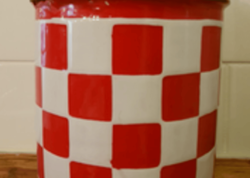 ホーロー製キャニスター2個セット　フランスビンテージキャニスター ビンテージ雑貨 フランスアンティーク ブロカント雑貨 ホーロー製キャニスター2