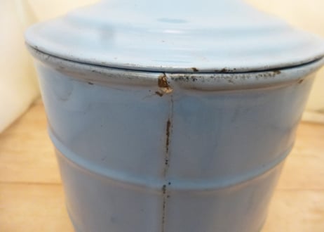 enamel　canister(フラワー缶）