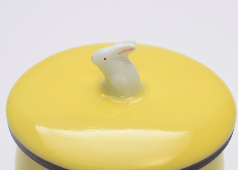 黄地うさぎ 元型煎茶碗揃(アウトレット品) | WEB有田陶器市 黄地うさぎ 元型煎茶碗揃(アウトレット品) | WEB有田陶器市