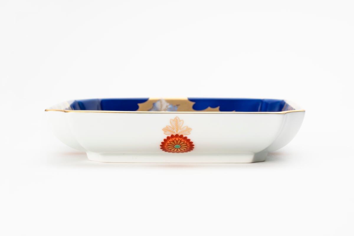 古伊万里牡丹金ミル瑠璃色 飾皿（アウトレット品） | WEB有田陶器市
