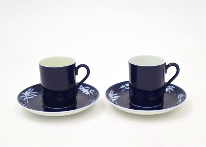 深川製磁　コーヒーセット 明染付白抜紋 コーヒーセット（アウトレット品） | WEB有田陶器市