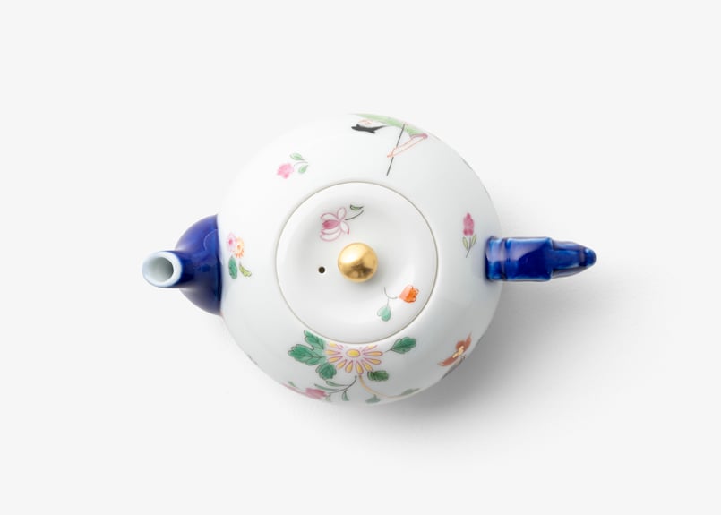 染錦絢爛草花絵 玉露急須（アウトレット） | WEB有田陶器市 ｜ 深川製