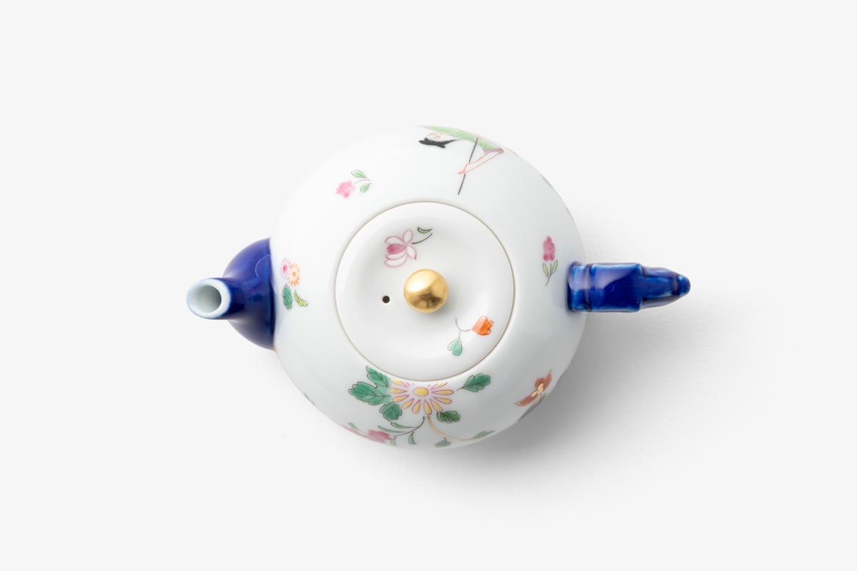 染錦絢爛草花絵 玉露急須（アウトレット） | WEB有田陶器市 ｜ 深川製