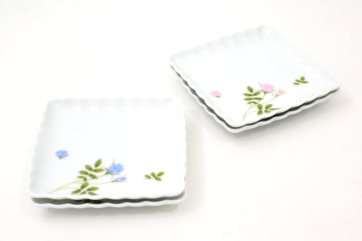 ラベンダーローズブルー 菊中銘々皿（陶器市制作品） | WEB有田陶器市