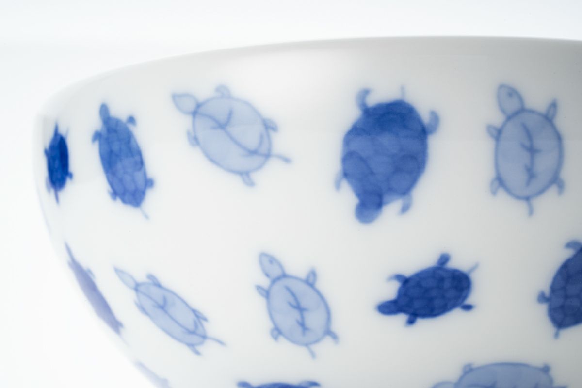 染付亀 中丼(アウトレット品） | WEB有田陶器市 ｜ 深川製磁 おうちで