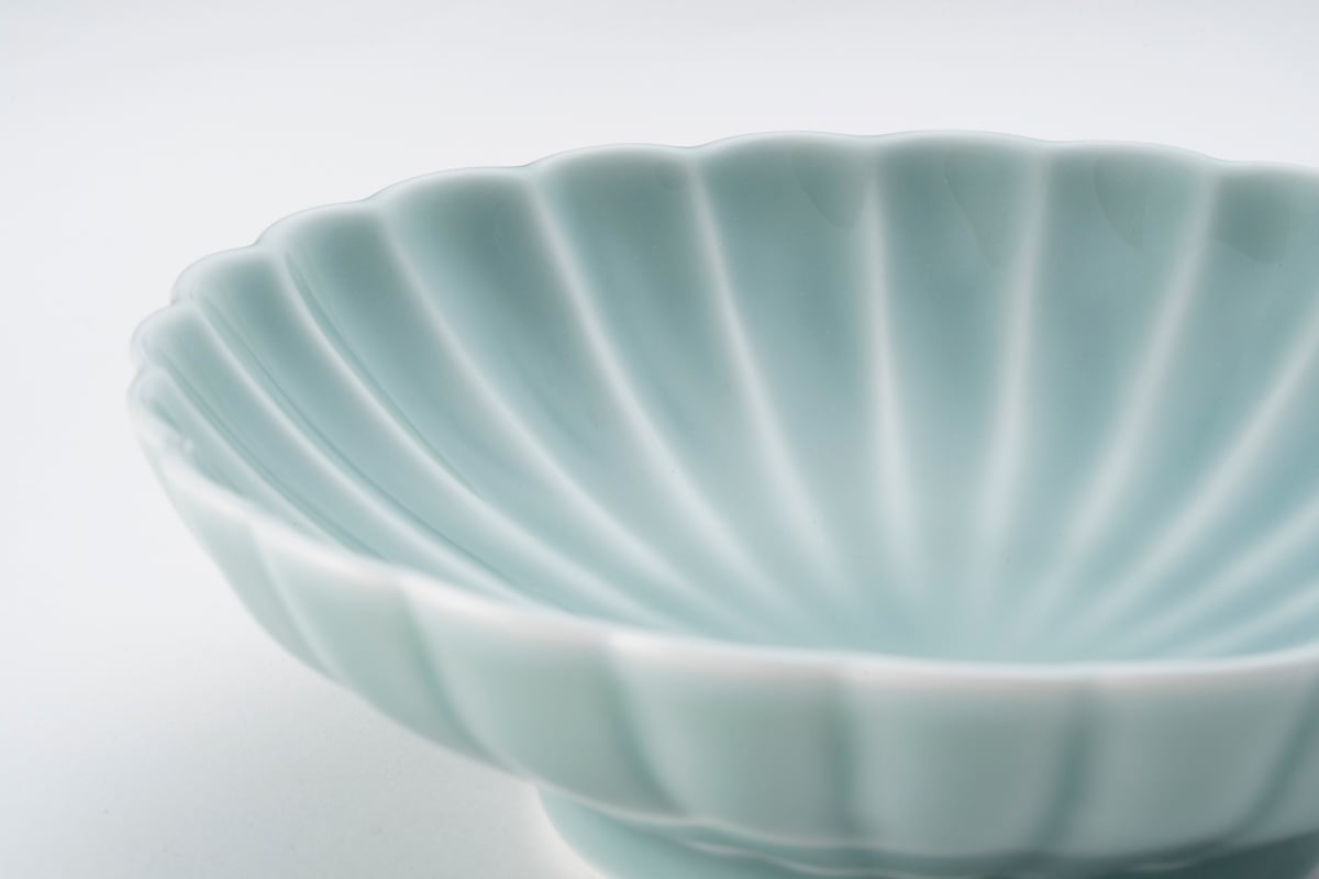 ≪3≫青磁 菊割小付（アウトレット品） | WEB有田陶器市 ｜ 深川製磁