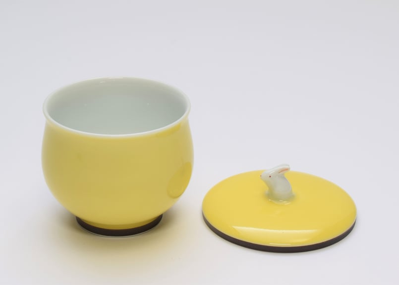 黄地うさぎ 元型煎茶碗揃(アウトレット品) | WEB有田陶器市 黄地うさぎ 元型煎茶碗揃(アウトレット品) | WEB有田陶器市