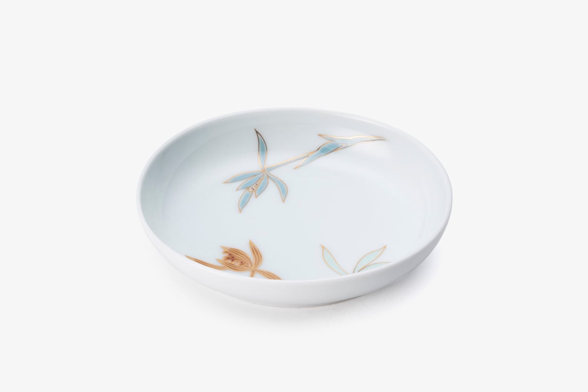 花錦蘭 楕円小皿（アウトレット品） | WEB有田陶器市 ｜ 深川製磁