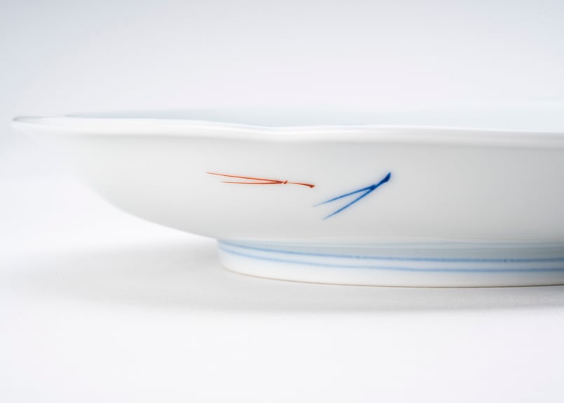 金彩松 梅型6寸皿（アウトレット品） | WEB有田陶器市 ｜ 深川製磁