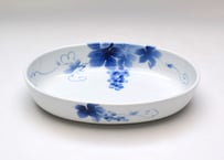 染付木蓮 ケーキ皿（アウトレット品） | WEB有田陶器市 ｜ 深川製磁