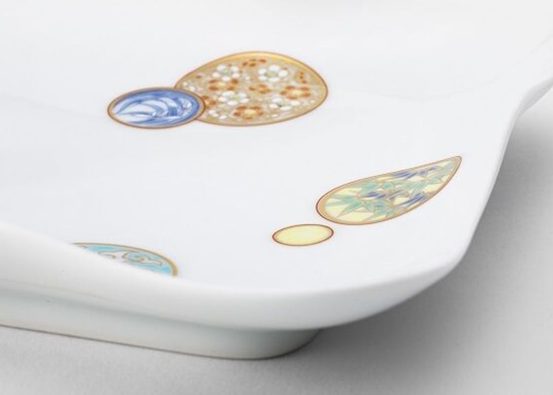 深川製磁 ブルーチャイナ 角サンドイッチトレイ 2枚セット ブルー