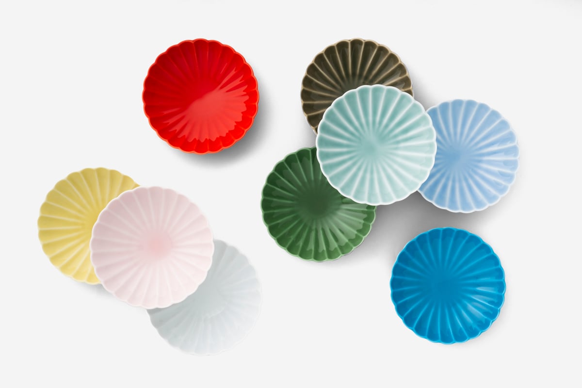 【美品】有田焼　深川製磁　深川製　青磁　菊割　小付　小鉢　菊割小付 ≪3≫青磁 菊割小付（アウトレット品） | WEB有田陶器市 ｜ 深川製磁