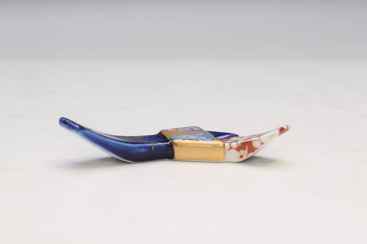 染錦松竹梅 ペア箸置（アウトレット品） | WEB有田陶器市 ｜ 深川製磁