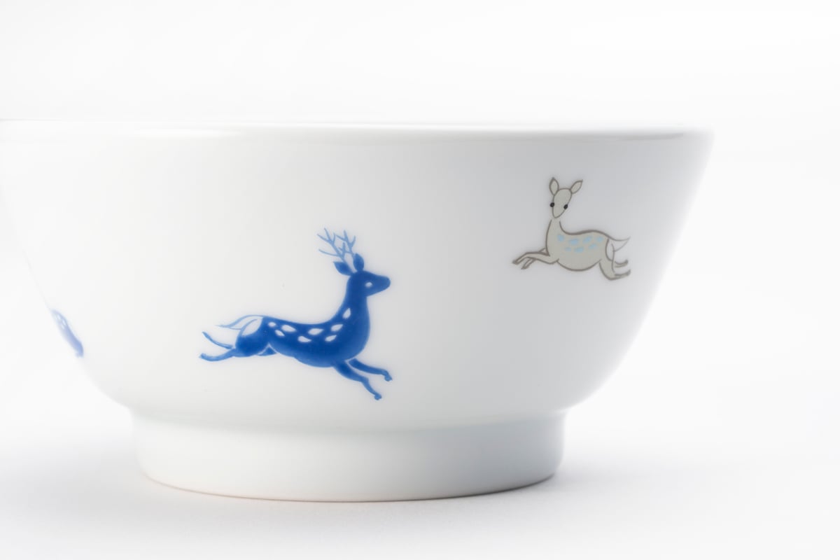 未使用　深川製磁　中、小鉢　茶碗　3点セット　トナカイ KOJIKA 小鉢ブルー（アウトレット品） | WEB有田陶器市 ｜ 深川製磁