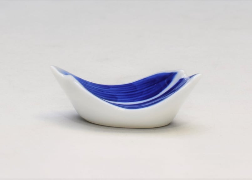 新品未使用 深川製磁 染錦松竹梅箸置揃 2個 染付笹