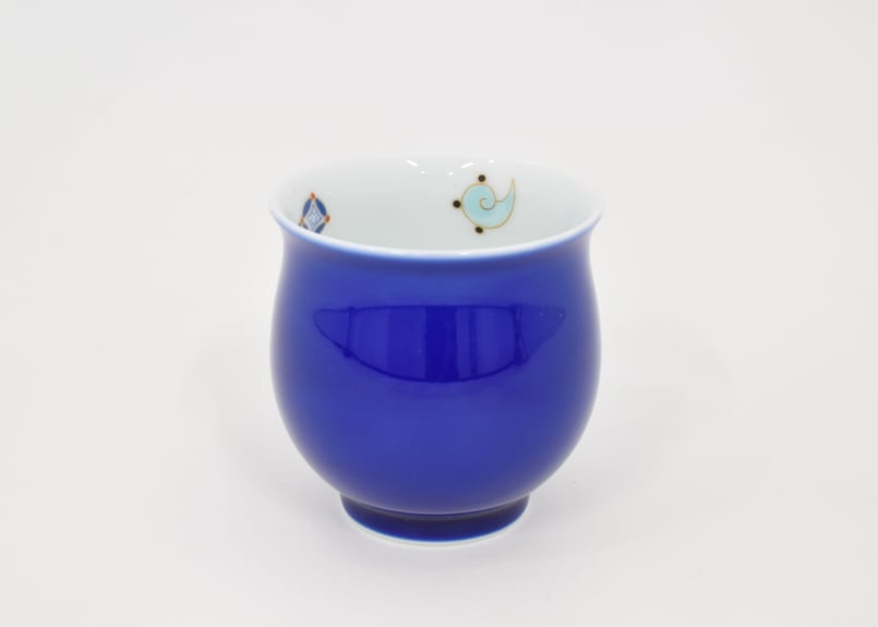 宝づくし（青） 元型大湯呑（アウトレット品） | WEB有田陶器市