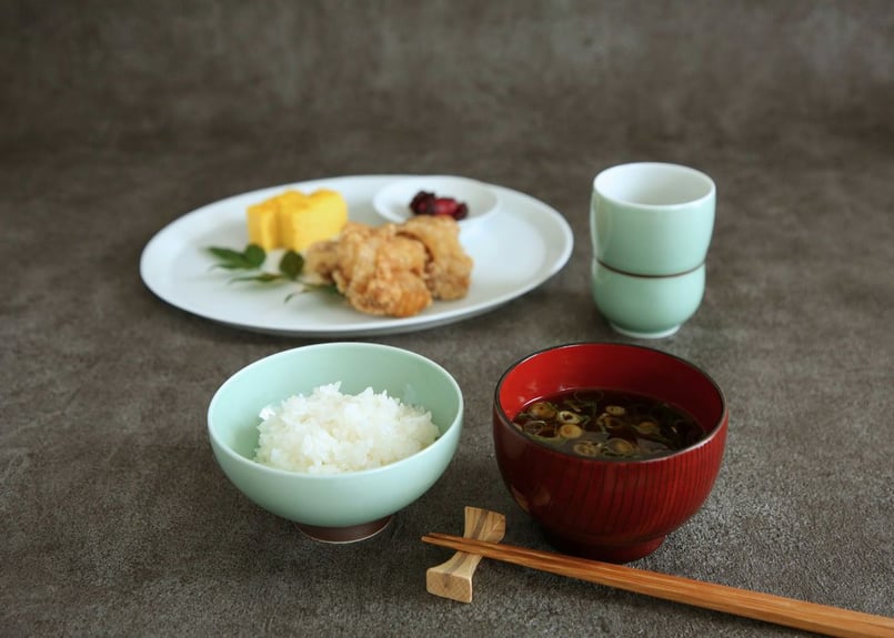 笹青磁 笹型飯碗（アウトレット品） | WEB有田陶器市 ｜ 深川製磁
