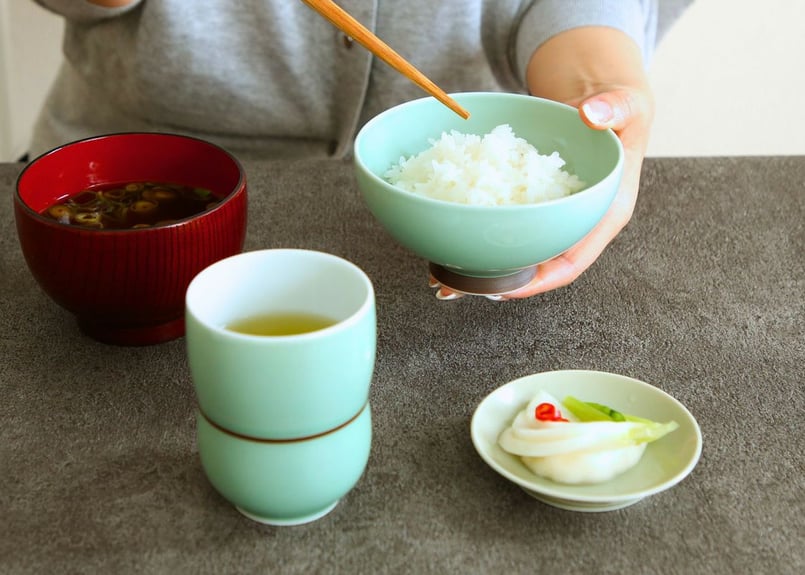 笹青磁 笹型飯碗（アウトレット品） | WEB有田陶器市 ｜ 深川製磁