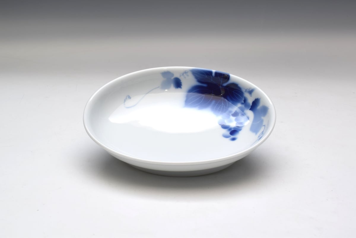 ブルーワイナリー 谷型楕円和皿（アウトレット品） | WEB有田陶器市