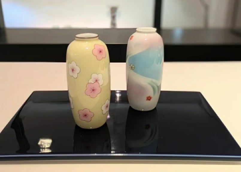 黄・梅 みちのく3号花生（アウトレット品） | WEB有田陶器市 ｜ 深川製