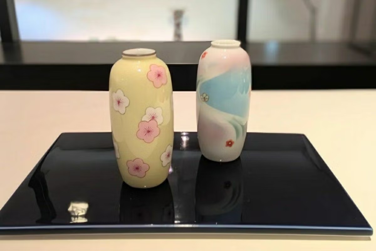黄・梅 みちのく3号花生（アウトレット品） | WEB有田陶器市 ｜ 深川製