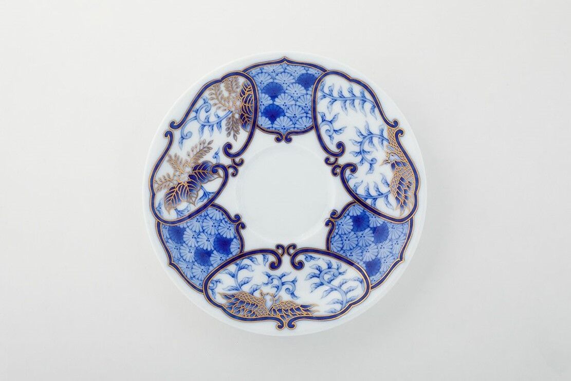 官窯窓絵桐鳳凰菊花紋 紅茶碗皿(アウトレット品) | WEB有田 官窯窓絵桐鳳凰菊花紋 紅茶碗皿(アウトレット品) | WEB有田