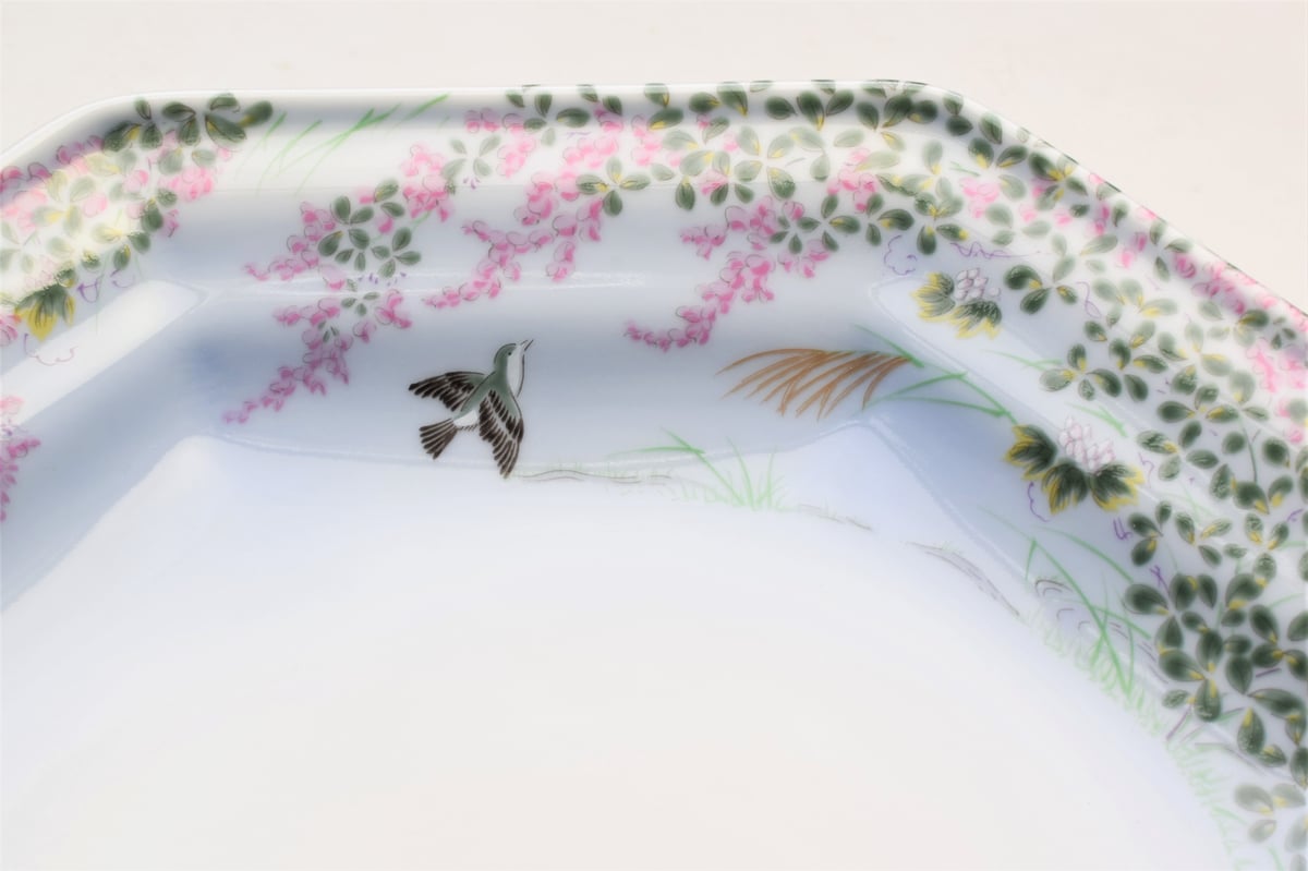 萩花見 八角盛皿（アウトレット品） | WEB有田陶器市 ｜ 深川製磁