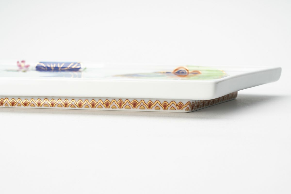 染錦絢爛草花絵 六角盛皿（アウトレット） | WEB有田陶器市 ｜ 深川製