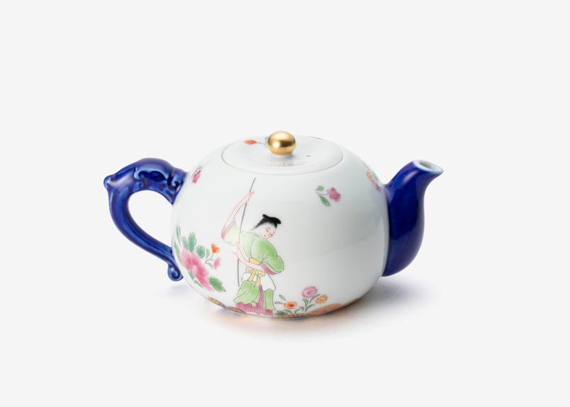 染錦絢爛草花絵 玉露急須（アウトレット） | WEB有田陶器市 ｜ 深川製