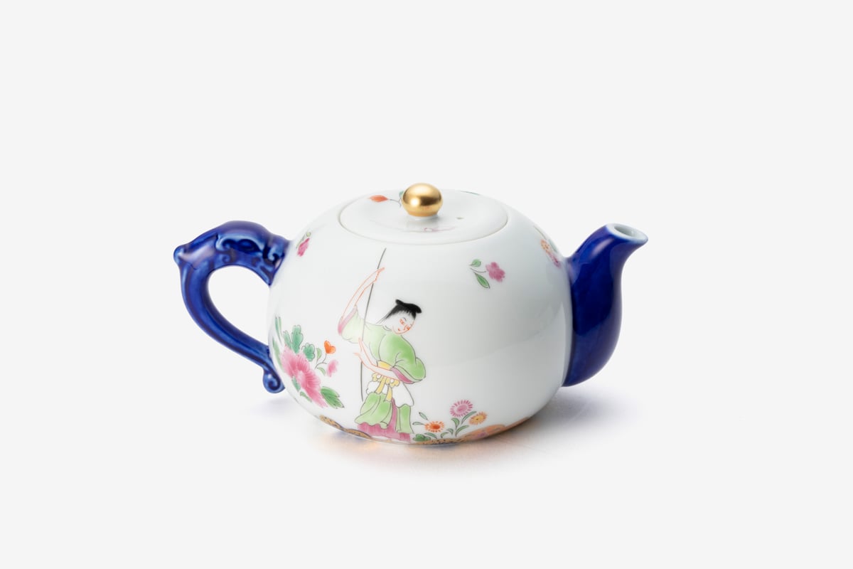 染錦絢爛草花絵 玉露急須（アウトレット） | WEB有田陶器市 ｜ 深川製
