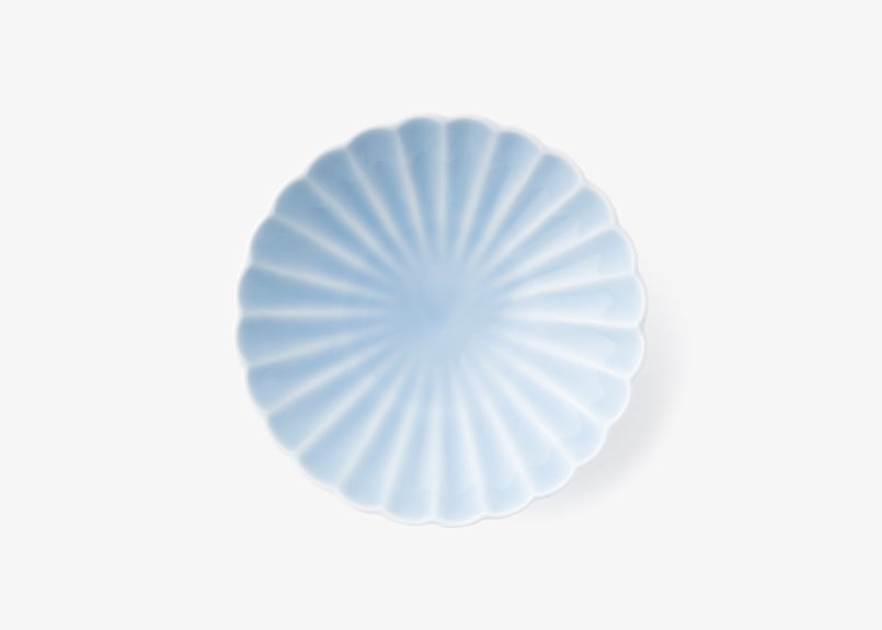 ≪5≫うす青釉 菊割小付（アウトレット品） | WEB有田陶器市 ｜ 深川
