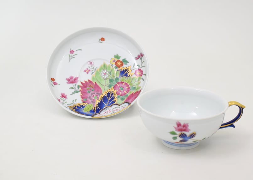 染錦絢爛草花絵 豪華ティーセット（アウトレット品） | WEB有田陶器市
