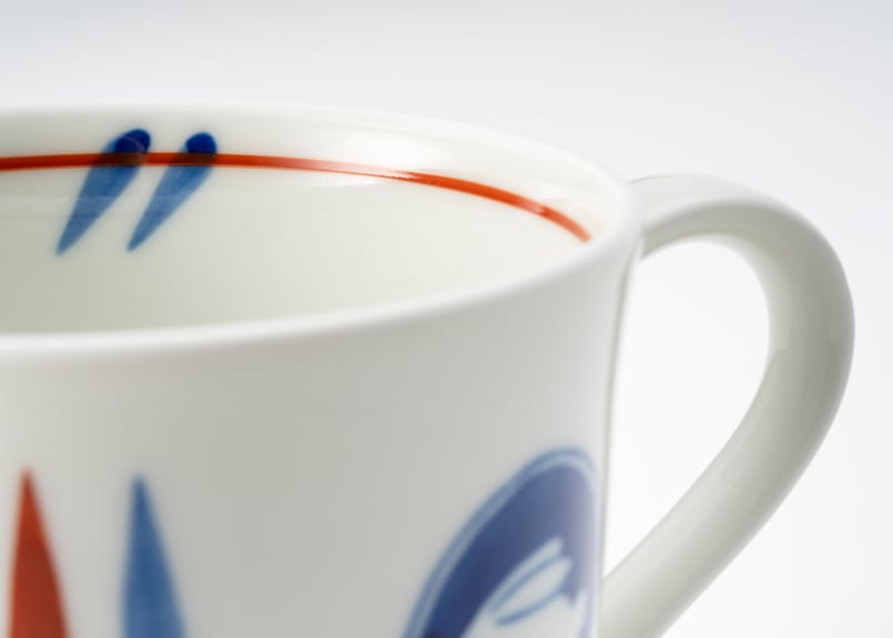 深川製磁 月見うさぎ マグカップ 2客 月見うさぎ マグカップ（アウトレット品） | WEB有田陶器市 ｜ 深川製