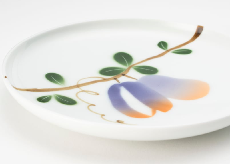 なごみアケビ プレート（アウトレット品） | WEB有田陶器市 ｜ 深川製