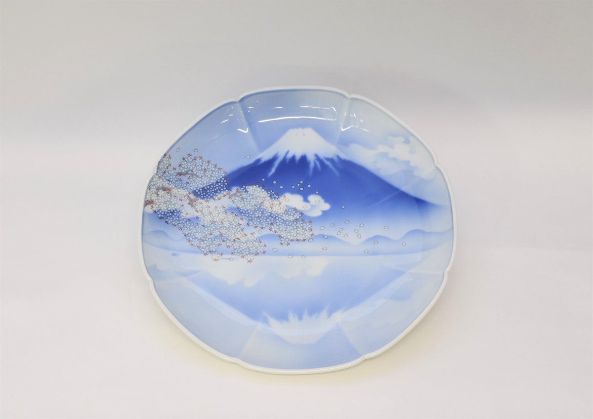 一天富士 八方割飾皿(アウトレット品) | WEB有田陶器市 一天富士 八方割飾皿(アウトレット品) | WEB有田陶器市