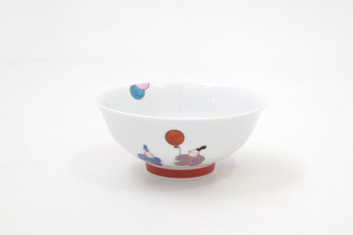 3F 有田焼 飯椀 6客セット 赤絵 丸紋 金彩 茶碗 陶磁器 昭和レトロ 赤絵筋丸紋 飯碗 ｜ 有田焼の源右衛門窯公式オンラインショップ
