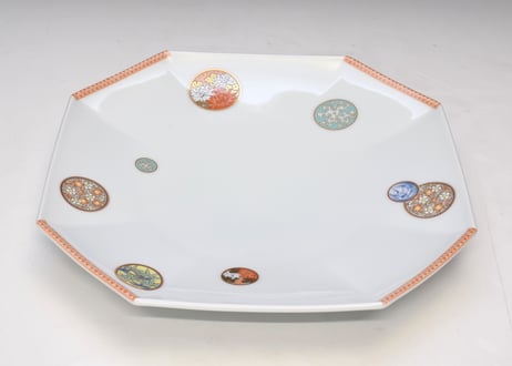 【美品✨】深川製磁 寿赤絵 八角大皿 2枚組 寿赤絵 八角大皿 | 有田焼 深川製磁｜公式オンラインストア