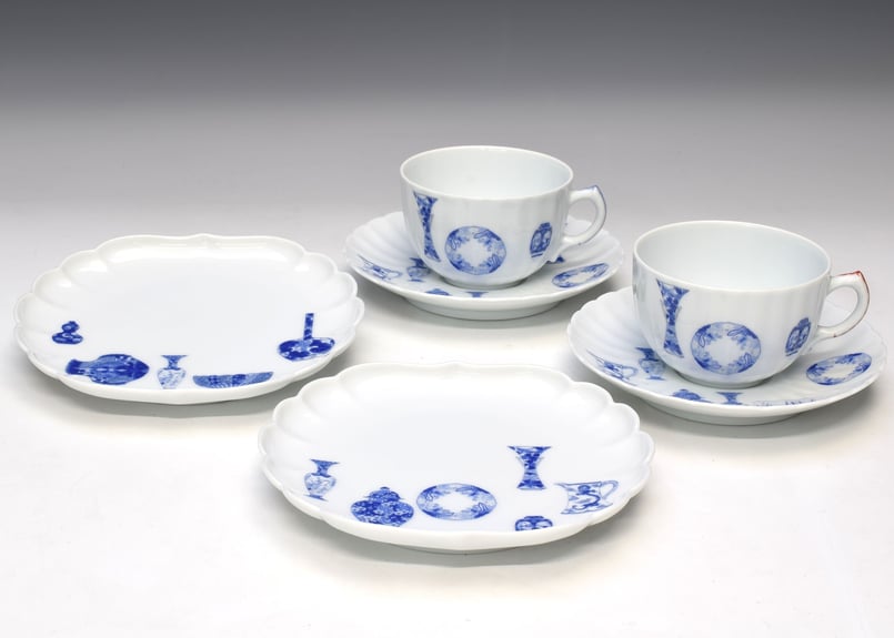 深川製磁 ブルーチャイナ 深川製磁 宮内庁御用達 ブルーチャイナ