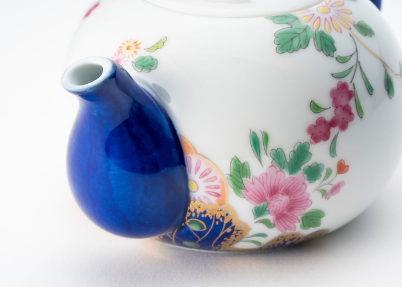 染錦絢爛草花絵 玉露急須（アウトレット） | WEB有田陶器市 ｜ 深川製