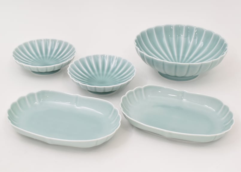 青磁 福セットB（アウトレット品） | WEB有田陶器市 ｜ 深川製磁