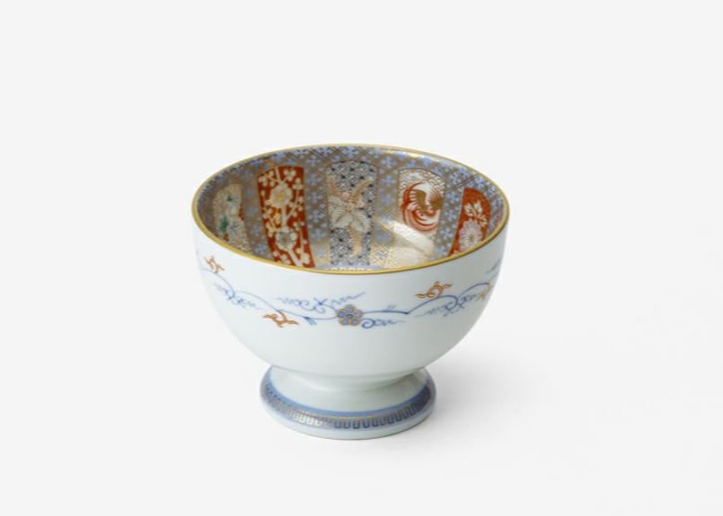 染錦金彩鳳凰 足付ボール(アウトレット品) | WEB有田陶器市 染錦金彩鳳凰 足付ボール(アウトレット品) | WEB有田陶器市