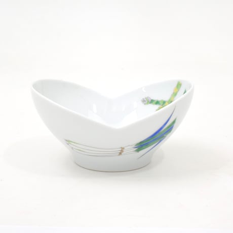 アスパラ・ネギ  双葉小鉢（陶器市制作品）