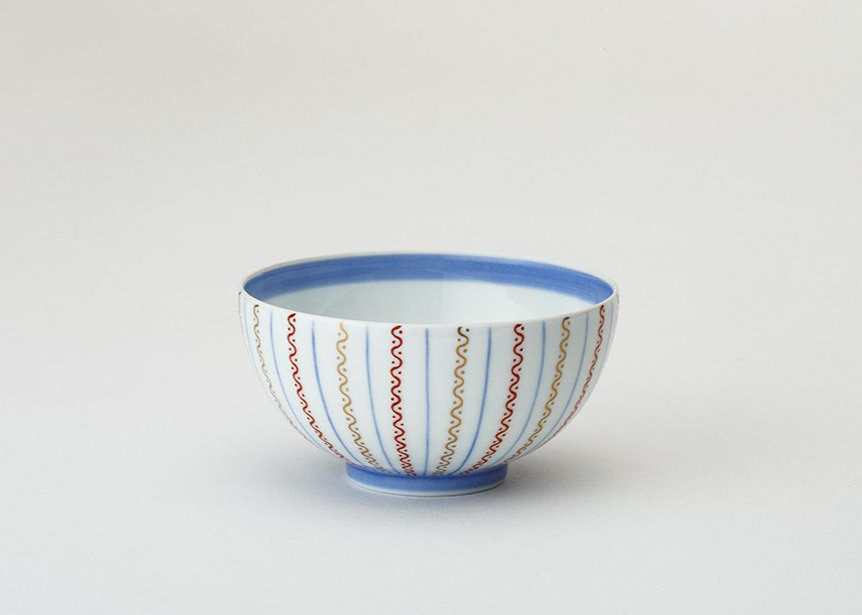 よろけ縞紋 古伊万里飯碗（アウトレット品） | WEB有田陶器市 ｜ 深川